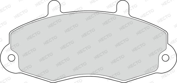 Necto FD6403V - Тормозные колодки, дисковые, комплект autodnr.net