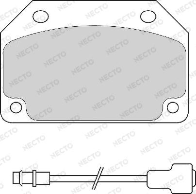 Necto FD644A - Тормозные колодки, дисковые, комплект autodnr.net