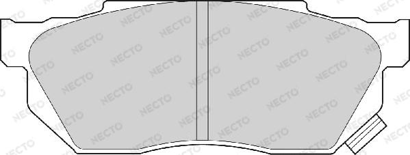 Necto FD6460A - Тормозные колодки, дисковые, комплект autodnr.net