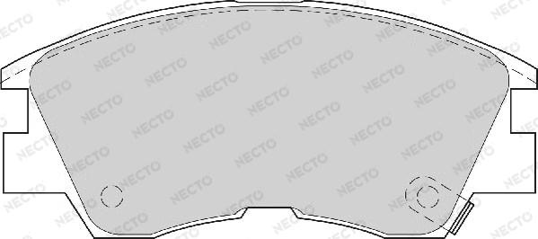 Necto FD6461A - Тормозные колодки, дисковые, комплект autodnr.net