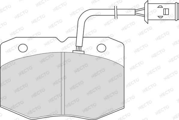 Necto FD6490V - Тормозные колодки, дисковые, комплект autodnr.net