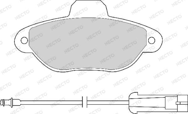 Necto FD6504A - Гальмівні колодки, дискові гальма autocars.com.ua