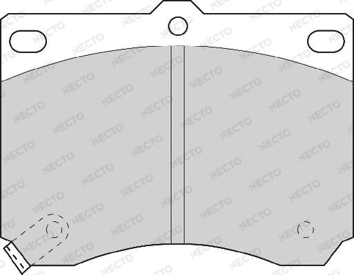 Necto FD6528A - Тормозные колодки, дисковые, комплект autodnr.net