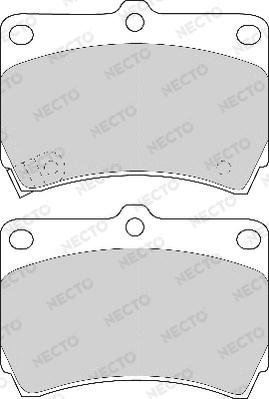 Necto FD6533A - Тормозные колодки, дисковые, комплект autodnr.net