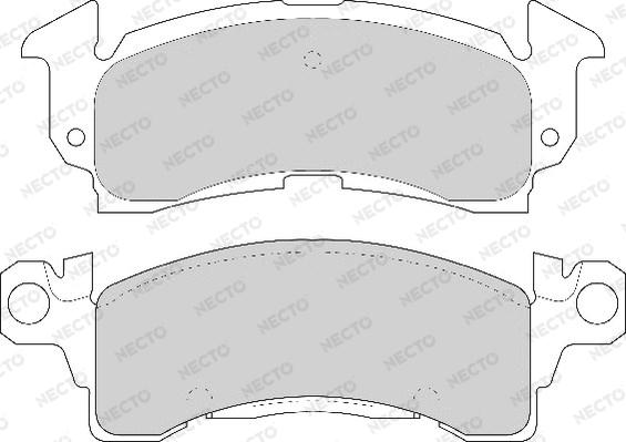 Necto FD6551A - Гальмівні колодки, дискові гальма autocars.com.ua