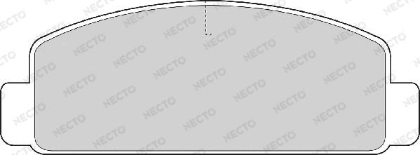 Necto FD6553A - Тормозные колодки, дисковые, комплект autodnr.net