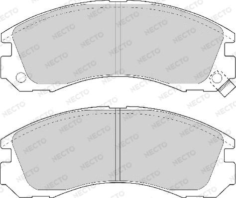 Necto FD6575A - Тормозные колодки, дисковые, комплект autodnr.net