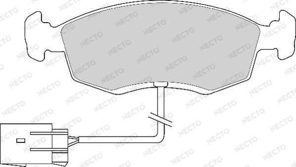 Necto FD6581A - Гальмівні колодки, дискові гальма autocars.com.ua