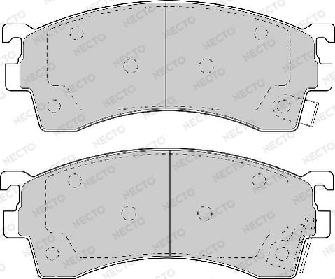 Necto FD6600A - Тормозные колодки, дисковые, комплект autodnr.net