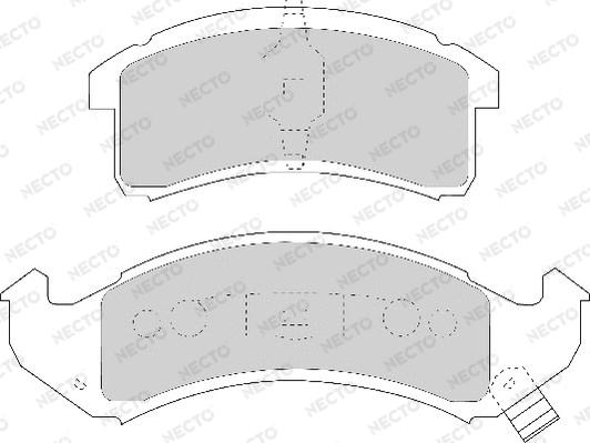 Necto FD6604A - Тормозные колодки, дисковые, комплект autodnr.net