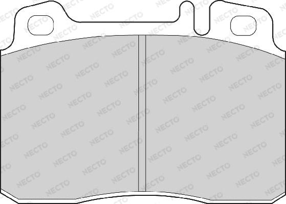 Necto FD6618A - Тормозные колодки, дисковые, комплект autodnr.net