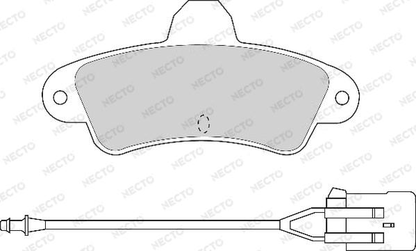 Necto FD6624A - Гальмівні колодки, дискові гальма autocars.com.ua