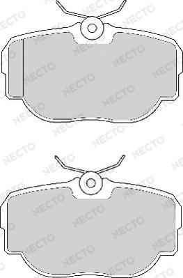 Necto FD6628A - Гальмівні колодки, дискові гальма autocars.com.ua