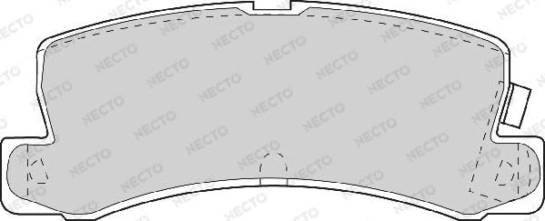 Necto FD6634A - Тормозные колодки, дисковые, комплект autodnr.net