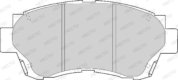 Necto FD6635A - Тормозные колодки, дисковые, комплект autodnr.net