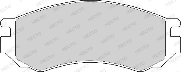 Necto FD6658A - Тормозные колодки, дисковые, комплект autodnr.net