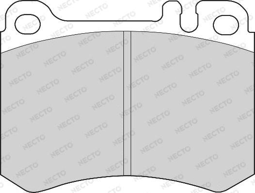 Necto FD6668A - Тормозные колодки, дисковые, комплект autodnr.net