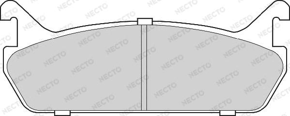 Necto FD6694A - Тормозные колодки, дисковые, комплект autodnr.net