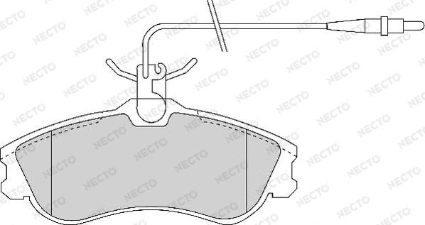 Necto FD6696A - Гальмівні колодки, дискові гальма autocars.com.ua