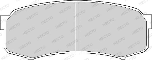 Necto FD6698A - Тормозные колодки, дисковые, комплект autodnr.net