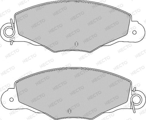 Necto FD6699A - Тормозные колодки, дисковые, комплект autodnr.net