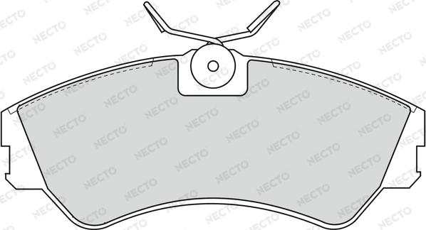 Necto FD6707V - Тормозные колодки, дисковые, комплект autodnr.net