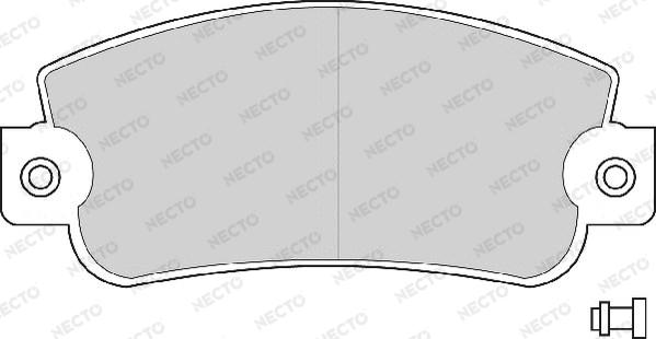 Necto FD671A - Гальмівні колодки, дискові гальма autocars.com.ua