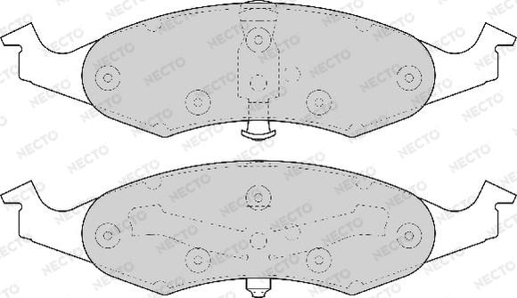 Necto FD6722A - Гальмівні колодки, дискові гальма autocars.com.ua