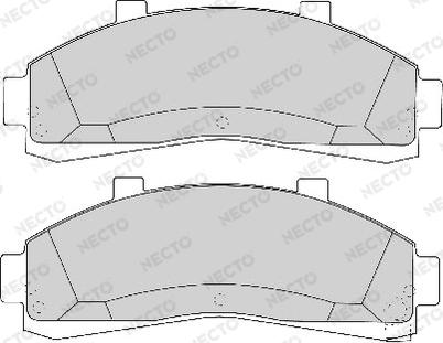 Necto FD6724A - Гальмівні колодки, дискові гальма autocars.com.ua