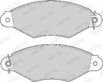 Necto FD6733A - Гальмівні колодки, дискові гальма autocars.com.ua