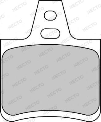 Necto FD6741A - Тормозные колодки, дисковые, комплект autodnr.net