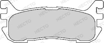 Necto FD6750A - Тормозные колодки, дисковые, комплект autodnr.net