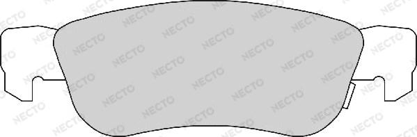 Necto FD6755A - Гальмівні колодки, дискові гальма autocars.com.ua