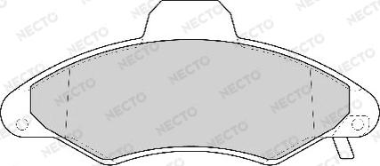 Necto FD6756A - Тормозные колодки, дисковые, комплект autodnr.net