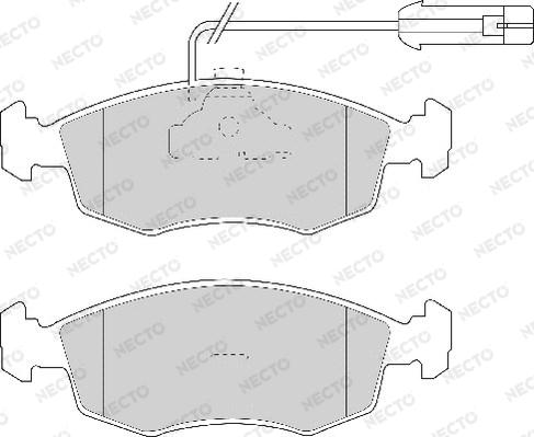 Necto FD6765A - Тормозные колодки, дисковые, комплект autodnr.net