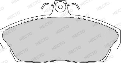 Necto FD6766A - Тормозные колодки, дисковые, комплект autodnr.net