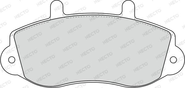 Necto FD6781V - Тормозные колодки, дисковые, комплект autodnr.net