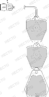 Necto FD6787A - Тормозные колодки, дисковые, комплект autodnr.net