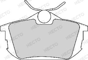 Necto FD6791A - Тормозные колодки, дисковые, комплект autodnr.net