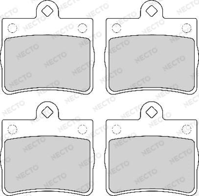 Necto FD6794A - Тормозные колодки, дисковые, комплект autodnr.net