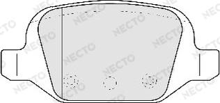 Necto FD6810A - Гальмівні колодки, дискові гальма autocars.com.ua