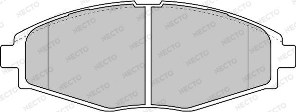 Necto FD6818A - Тормозные колодки, дисковые, комплект autodnr.net