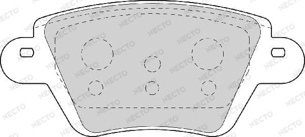 Necto FD6844A - Гальмівні колодки, дискові гальма autocars.com.ua