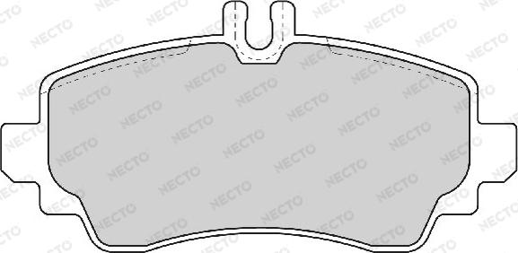 Necto FD6869A - Гальмівні колодки, дискові гальма autocars.com.ua