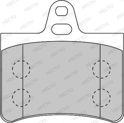 Necto FD6877A - Тормозные колодки, дисковые, комплект autodnr.net