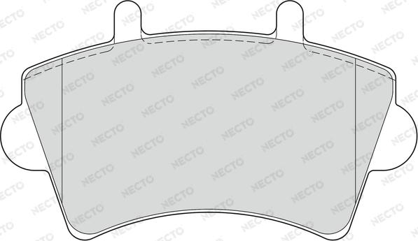 Necto FD6893V - Тормозные колодки, дисковые, комплект autodnr.net