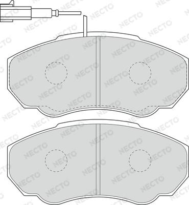 Necto FD6895V - Гальмівні колодки, дискові гальма autocars.com.ua