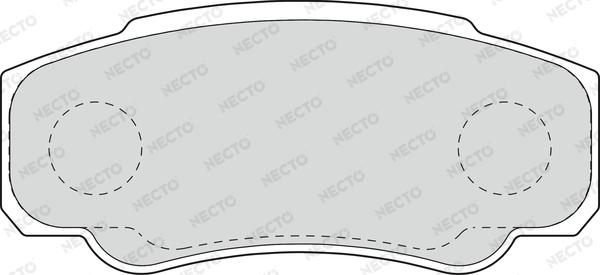 Necto FD6897V - Гальмівні колодки, дискові гальма autocars.com.ua