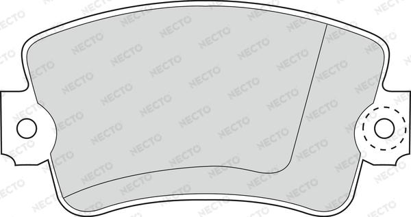 Necto FD690V - Гальмівні колодки, дискові гальма autocars.com.ua