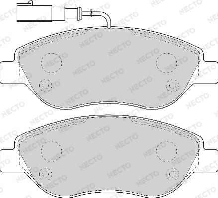 Necto FD6918A - Тормозные колодки, дисковые, комплект autodnr.net